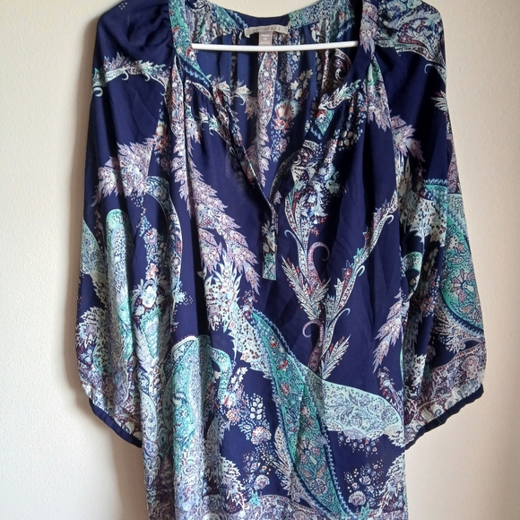 Pretty Roz & Ali Women’s 3/4 Sleeve Blouse 3X V Neck - Picture 10 of 10